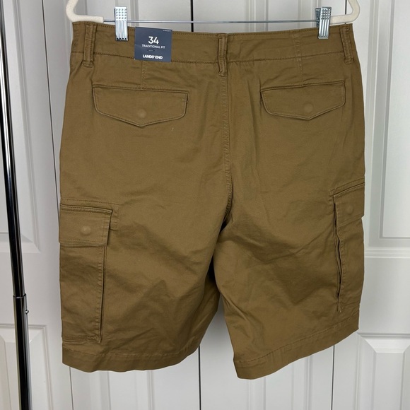 Lands' End Men's Brown Cargo Shorts - Picture 3 of 3